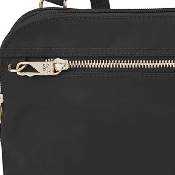 Travelon Black Crossbody Anti-Theft Travel Purse - Picture 4 of 9
